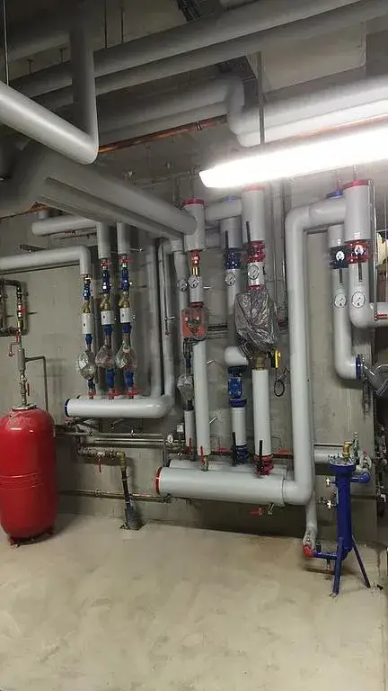 Chaufferie finition PVC