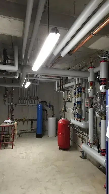 Chaufferie finition PVC