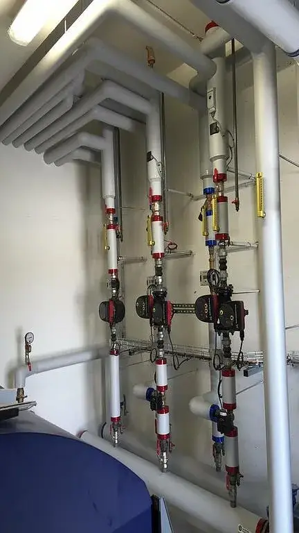 Chaufferie finition PVC